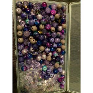 900pcs Glass Craft Beads for Bracelet Making Kit, Include Assorted Round/Bicone